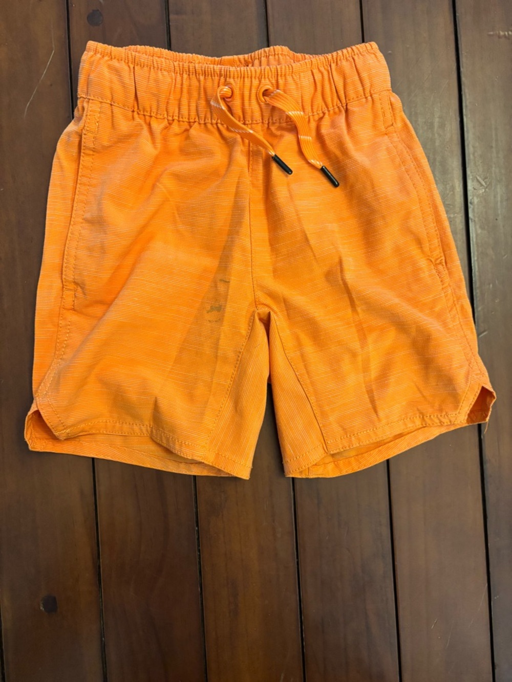 Hanna Andersson Orange Elastic-Waist Drawstring Shorts